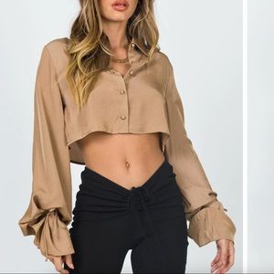 Princess Polly Forbidden crop shirt